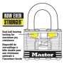 Master Lock 1-9/16" Wide Stainless Steel Padlock- Black