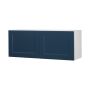Wall Refrigerator Cabinet 36x14 Shaker Dark Blue