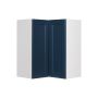 Wall Corner Cabinet 24x24 Shaker Dark Blue