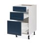 Base 3 Drawers Cabinet 15 6/9/15 Shaker Dark Blue