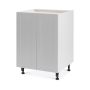 Base Cabinet 2 Door 24 Shaker Light Grey