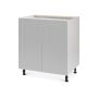 Base Cabinet 2 Door 30 Shaker Light Grey