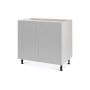 Base Cabinet 2 Door 36 Sink Base Shaker Light Grey