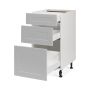 Base 3 Drawers Cabinet 18 6/9/15 Shaker Dark Light Grey