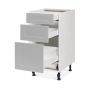 Base 3 Drawers Cabinet 15 6/9/15 Shaker Light Grey