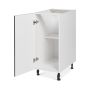 Armoire de Base 1 Porte 15 Shaker Gris Clair de Lune