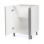 Base Cabinet 2 Door 24 Shaker Moonlight Grey