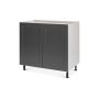 Base Cabinet 2 Door 36 Sink Base Shaker Moonlight Grey