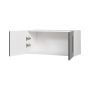 Wall Refrigerator Cabinet 30x14 Shaker Moonlight Grey