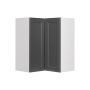 Wall Corner Cabinet 24x24 Shaker Moonlight Grey