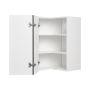 Wall Corner Cabinet 24x24 Shaker Moonlight Grey