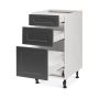 Base 3 Drawers Cabinet 15 6/9/15 Shaker Moonlight Grey