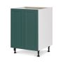 Base Cabinet 2 Door 24 Shaker Dark Green Luminia