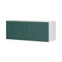 Wall Refrigerator Cabinet 36x14 Shaker Dark Green Luminia
