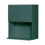 Wall Micro-Wave Cabinet 24x30 Dark Green Luminia