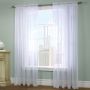 Voile Rod Pocket Curtain Panel Window Dressing 37 x 84
