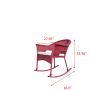 Algonquin Rocker With Cushion-Blissful Berry