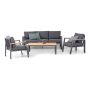 Crystal Crescent Sofa Set