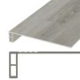 Stone Grey Vinyl Stair Tread & Riser 47.25"x11.8"- 2/Pack