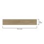 Plancher autocollant chêne naturel 6"x36" 2mm 10,5 pi²/boîte