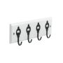 Porte-Crochets Classique 12" Blanc/Noir Mat