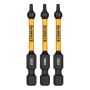 DEWALT FLEXTORQ 2.25" Square #1 3/Pack