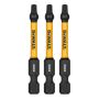 DEWALT FLEXTORQ 2.25" Square #3 3/Pack