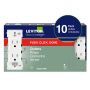Decora Edge White Receptacle 15 Amp- 10/Pack