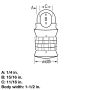 Set Your Own Combination Backpack Lock Assorted Colors