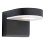 Applique extérieure LED Jalon noir verre satiné