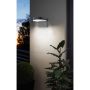 Applique extérieure LED Jalon noir verre satiné