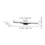 Applique LED Torretta - Noir/Blanc