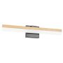 Applique LED Palmital noir mat/bois
