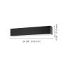 Dublin Led Vanity Light, Matte Black Finish