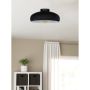 Mogano Ceiling Light 1L, Black And White Finish