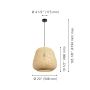 Dembleby Pendant Light 1L - Black/Wood