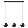 Rasigures Pendant Light 3L, Black and Gold Finish