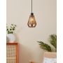 Adwickle Pendant Light 1L - Black/Jute
