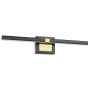 Pierro LED Vanity Light- Matte Black/Brushed Brass