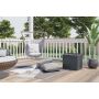 Coffre de terrasse avec siège 22 gal - cyberspace