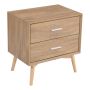 Night Stand With Two Drawers