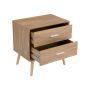 Night Stand With Two Drawers