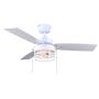 Ventilateur de plafond ATTLEY blanc mat