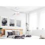 Ventilateur de plafond ATTLEY blanc mat