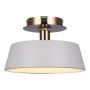 JESSA Matte Grey/Gold Semi Flushmount Light