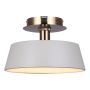 JESSA Matte Grey/Gold Semi Flushmount Light