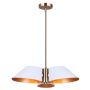Suspension DAXTON - Blanc mat + Or