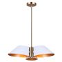 Suspension DAXTON - Blanc mat + Or
