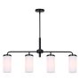 MALLOY Matte Black Chandelier
