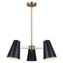 HARKEN Gold + Matte Black Chandelier